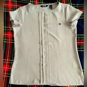 Chase Bank Lands End Women’s Grey Blouse size 6